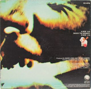 Peter Gabriel Authentic Signed Shock The Monkey Album Cover W/ Vinyl PSA S88143 3
