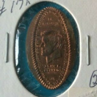John F Kennedy 35th President Jfk Elongated Copper Penny P&pc 17a