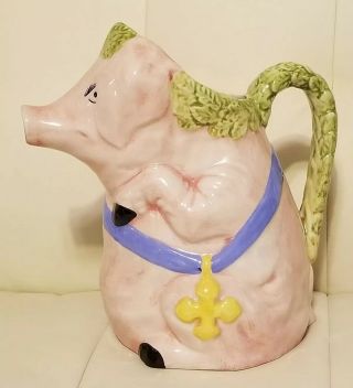 Costa Italy Pig Pitcher Jug Figural Kitchen Decor Collectible