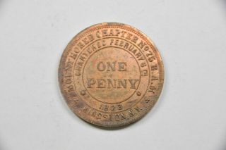 $mason Token Mount Horeb Chapter No.  75 Kingston Ny One Penny 1823