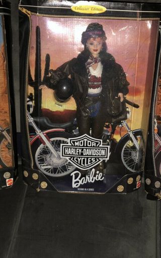 Harley - Davidson 2 1998 Barbie Doll — - Box Has Some Damage
