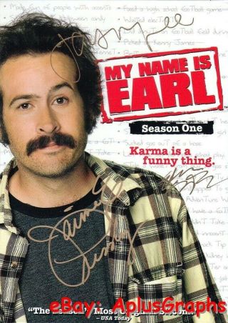 My Name Is Earl.  Jason Lee,  Jaime Pressly,  & Ethan Suplee - Signed Season 1 Dvd