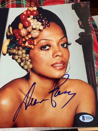 Beckett Certified Diana Ross Supremes Signed Photo
