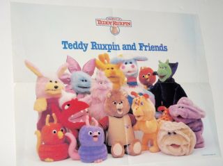 Promotional Advertising Poster Teddy Ruxpin & Friends 1986 Alchemy Ii