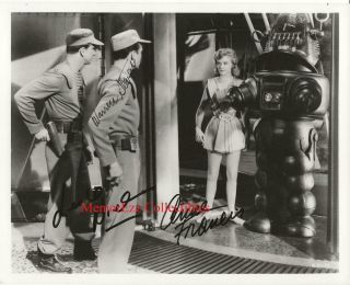 Forbidden Planet Leslie Nielson / Anne Francis,  1 Signed Autographed 8x10 Photo