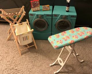 Og Our Generation Laundry Set American Girl Doll Washer Dryer Ironing Set