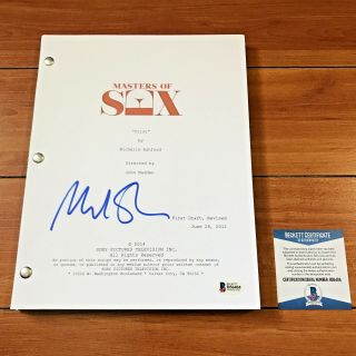 Michael Sheen Signed Masters Of Sex Pilot Full 65 Page Script - Beckett Bas