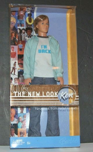 Mattel " 06 The Look Ken " Barbie Doll 2005 Blonde Nrfb Box Hard To Find