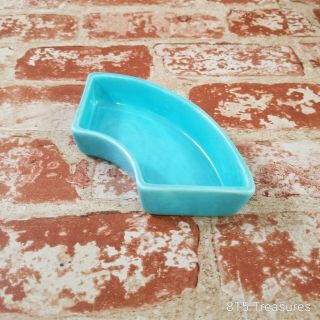 Vintage Fiesta Ware Relish Tray Side Insert Turquoise Homer Laughlin C 2