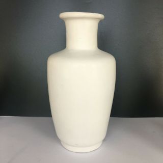 Van Briggle Pottery Matte White Glaze Vase Signed Marked 10 " Colo Spgs