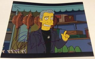 Anthony Bourdain The Simpsons Signed 8x10 Photo E Parts Unknown Chef