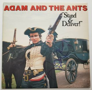Adam Ant Signed Adam And The Ants Stand & Deliver Vinyl Record Legend Rad