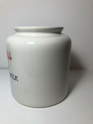 Coors Malted Milk Golden Vintage Crock Thermo Porcelain Container No Lid 2
