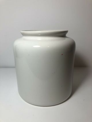 Coors Malted Milk Golden Vintage Crock Thermo Porcelain Container No Lid 3