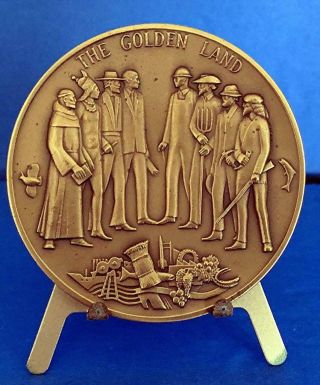 2 1/2 " California Bicentennial Bronze Medal By Metallic Art Co.