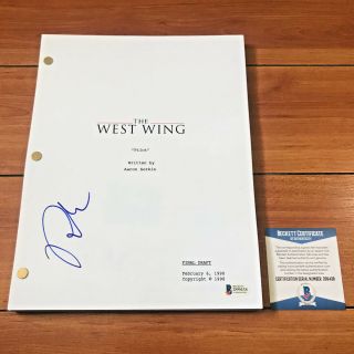 Rob Lowe Signed The West Wing Full 60 Page Pilot Script W/ Beckett Bas
