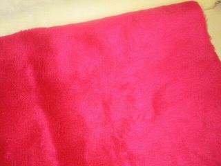 1/2 Yard Plus Dense Soft Red Mohair For Bear Or Bunny Making