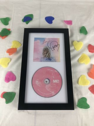 Taylor Swift Framed Signed Lover Booklet Autograph With And Confetti Me Cd