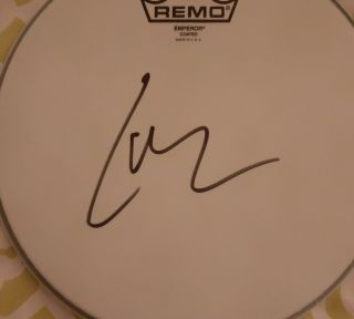 Lars Ulrich of Metallica signed autograph 10 inch Remo Drumhead PSA AG83575 2