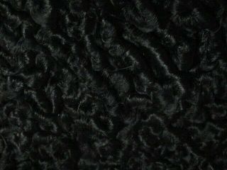 Black Curly Lambs Wool For Teddy Bear Making Vintage Piece