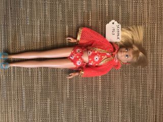 Skipper Vintage Barbie Doll 1963 Straight Leg Blonde Hair Japan Mattel