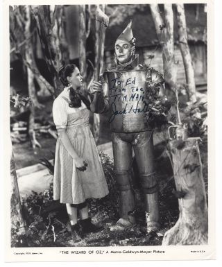 Jack Haley - Tin Man,  " Wizard Of Oz " Actor - Signed 8x10 Photograph