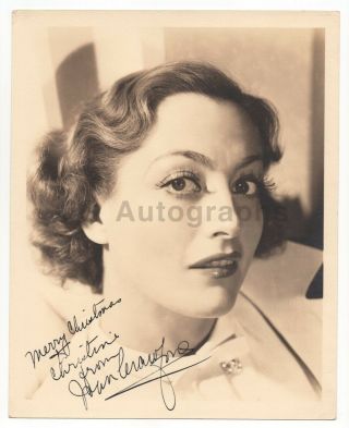 Joan Crawford - Classic Hollywood Actress - Signed 8x10 Photograph,  1935