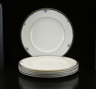 6 Royal Doulton Princeton Fine Bone China 10.  5 " Dinner Plates H5098 All
