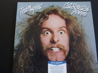Ted Nugent Cat Scratch Fever Autographed Signed Lp Record Beckett Certified