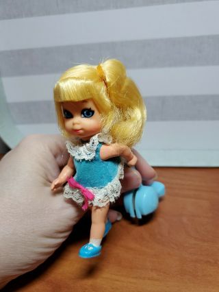 3.  5” Vintage Mattel Liddle Kiddle Skediddle Suki 1967 3767 Cute Little Blonde