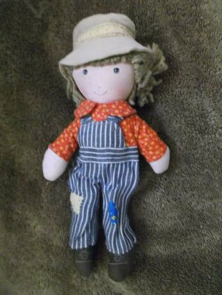 Vintage Robby Hobbie 9 " (23 Cm) Rag Doll Holly Hobbie 