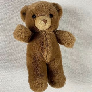 Gund Plush Bear Vtg 1983 Stuffed Animal Brown Toy Cuddly Kids 9 " Small Teddy 80s