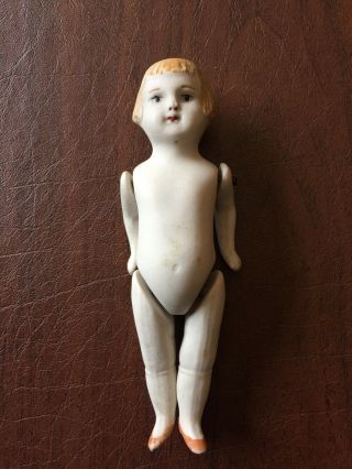 Antique Bisque Doll With Jointed Arms And Legs