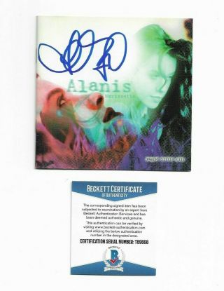 Alanis Morissette Signed Autographed " Jagged Little Pill " Cd Booklet Beckett