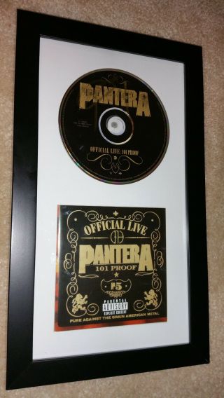 Pantera Official Live 101 Phil Anselmo Signed Autographed Framed Cd Display B