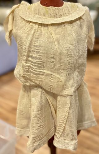 631 Gorgeous Antique Silk Dress For Antique Bisque Or Early Doll