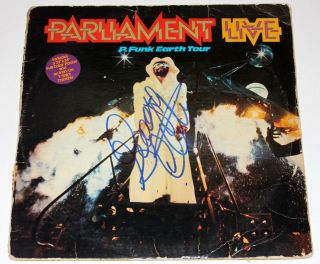 George Clinton Hand Signed Authentic Vinyl Record Lp W/coa The Parliament Funk