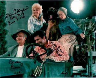 The Beverly Hillbillies Cast Signed Autographed Buddy Ebsen,  2 8x10 E