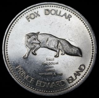 1980 Fox Dollar Token - Nickel - Summerside,  Prince Edward Island - Black Fox