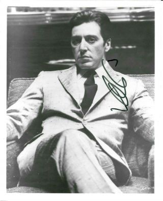 Al Pacino Scarface Hand Signed Autographed 8x10 Glossy Photo With Rare 1