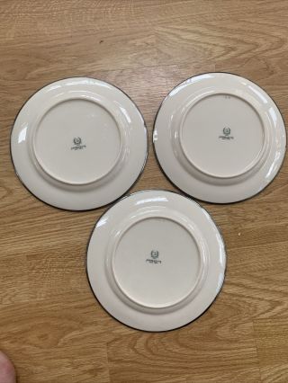 Vintage 3 Lenox Plates Higgins & Seiter STERLING SILVER FRAME,  8” Inch 2