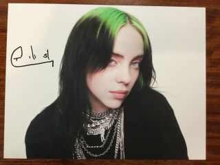 Billie Eilish Autographed Signed 8x10 Photo Certified Authentic