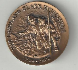 Lewis & Clark Expedition St.  Louis Missouri Pacific Bronze Longines Medal Coin
