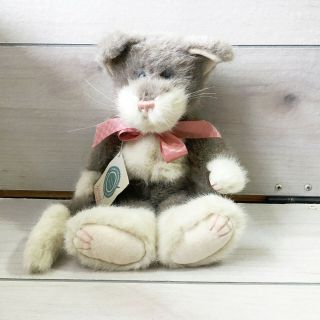A99 Boyds Bears Zachariah Alleyruckus Cat Plush 13 " Stuffed Toy Lovey Jointed