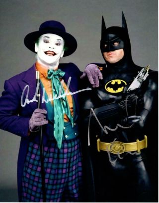 Michael Keaton Jack Nicholson 11x14 Autographed Signed Photo Picture And