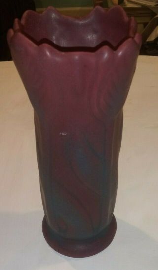 Van Briggle Art Pottery Mulberry Purple 8 " Tulip Vase Colorado Springs