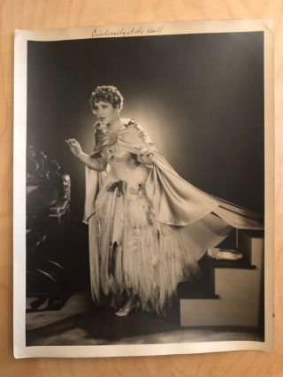Jean Arthur Written On Oversized Eugene Robert Richee Photograph Cinderella Ball