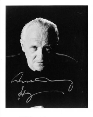Anthony Hopkins Signed Authentic Autographed 8x10 B/w Photo Psa/dna Ag85346