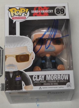 Ron Perlman Signed Sons Of Anarchy Funko Pop Action Figure Bas Clay Morrow 1
