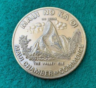 1973 Maui Trade Dollar Maui No Ka Oi The Valley Isle